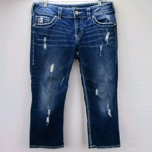 Silver Jeans Suki Flap Capri